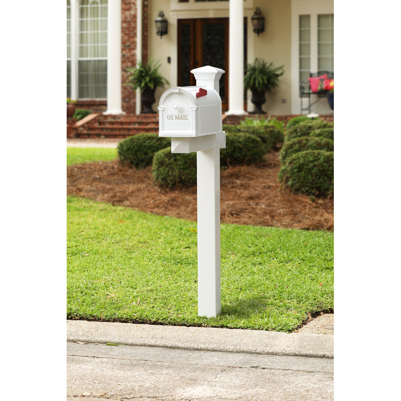 Postal Pro Mailboxes Hampton Post Mounted Mailbox & Reviews Wayfair